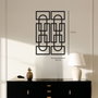 Wallity Echo Forms Juego de 2 Accesorios de Pared de Metal Negro